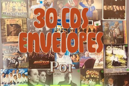 Lote 30 CDs Gauchos Envelopes