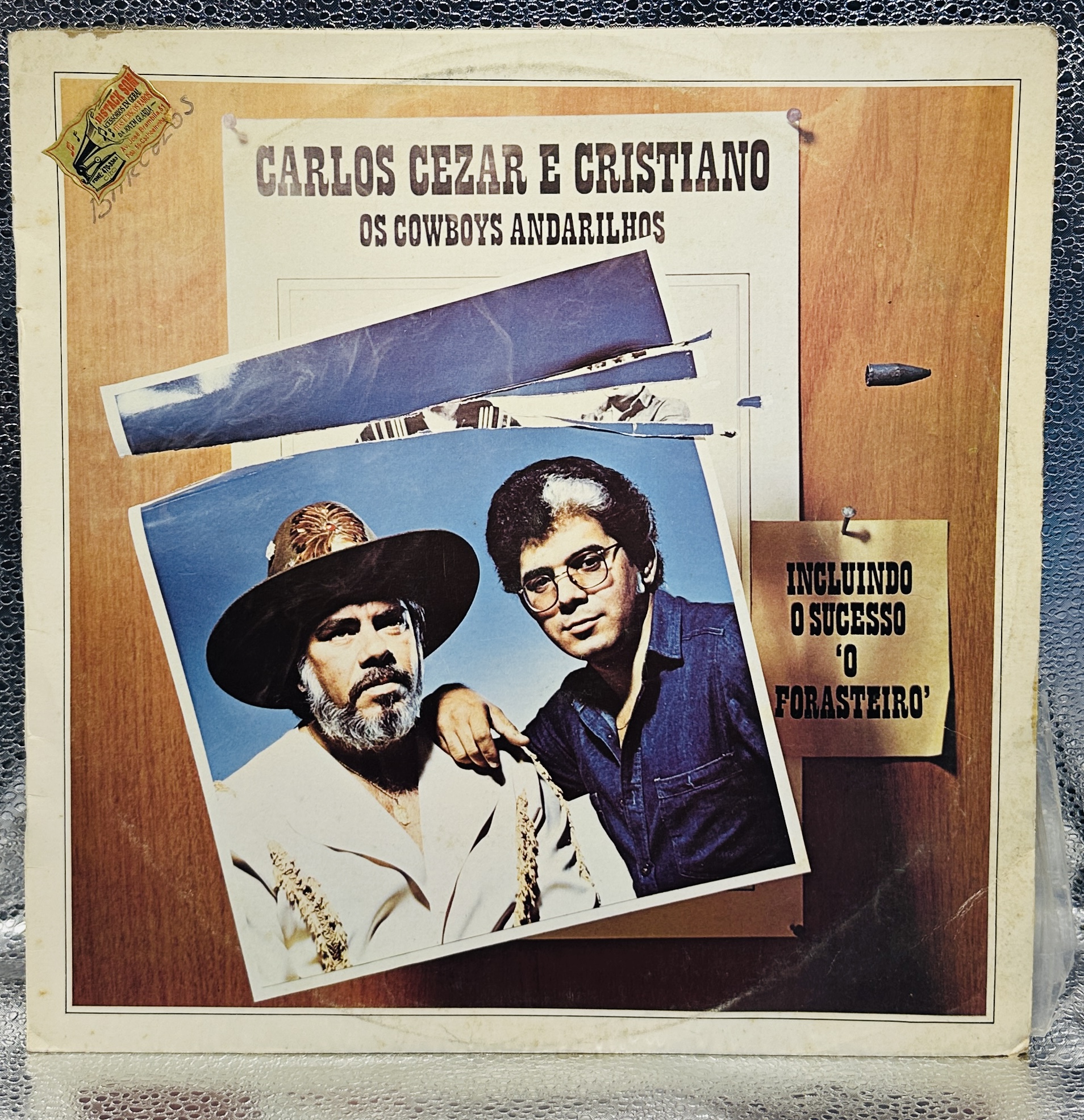Lp - Carlos Cezar & Cristiano - Os Cowboys Andarilhos